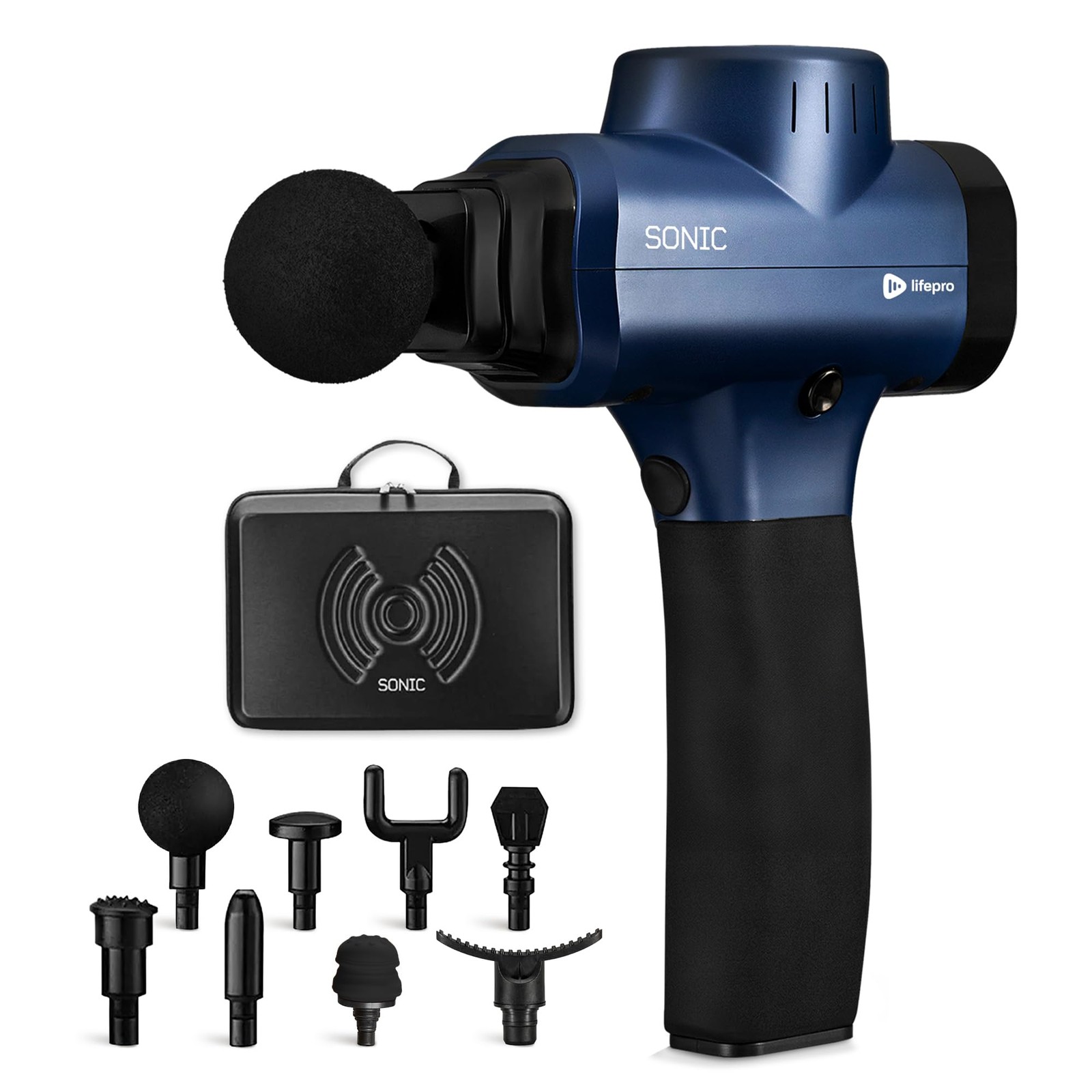 Massage Gun – Percussion Muscle Massager for Athletes with 8 Massage Heads an…