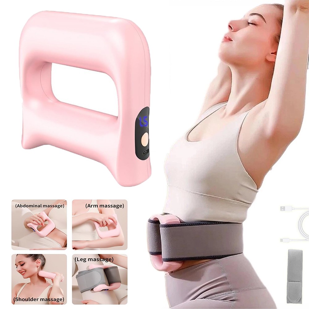 Full-Body Fascia Ring, Fascia Gun Massage Ring w/Belt For Fat Burning & Shaping