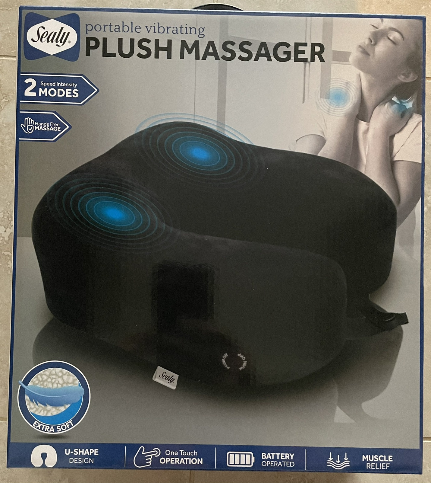 Sealy Vibrating Plush Massager