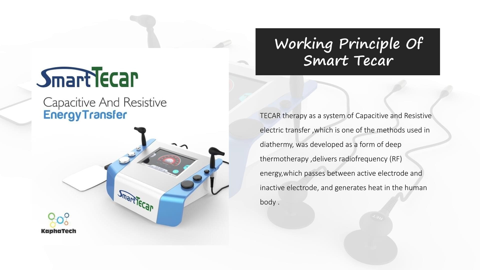 Cet Ret Therapy Pain Relief Physio Smart 448khz Tecar Physiothearpy Machine