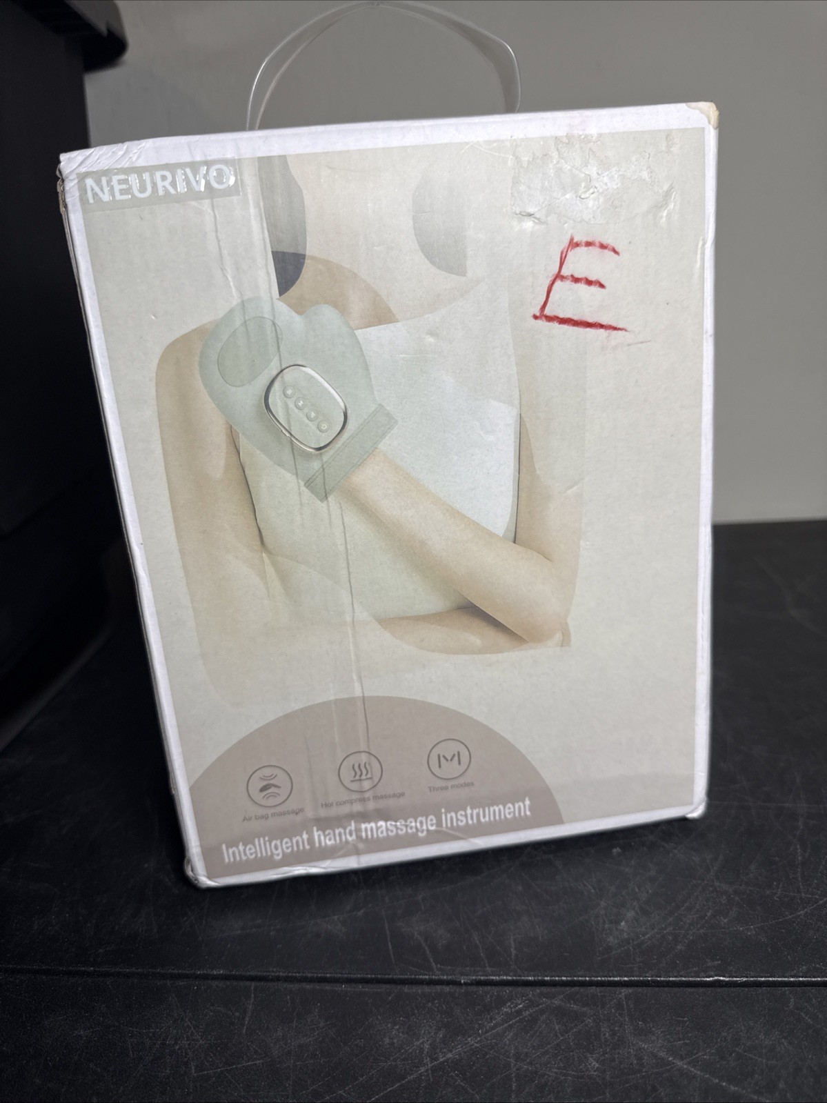 Smart Hand Massager Airbag Massage, Warm Compress, 3 Modes, White, CE RoHS FC