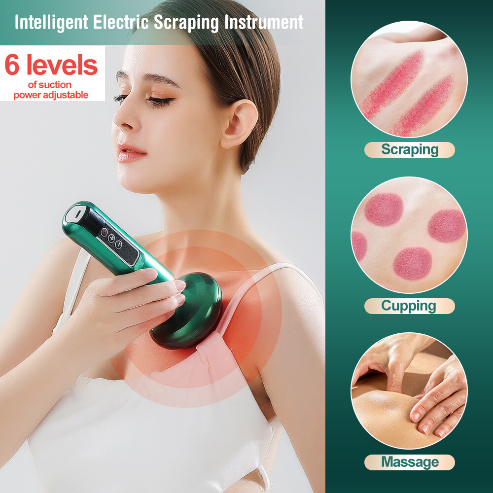 Electric Cupping Massager Vacuum Suction Cup GuaSha Anti Cellulite Beauty Tools