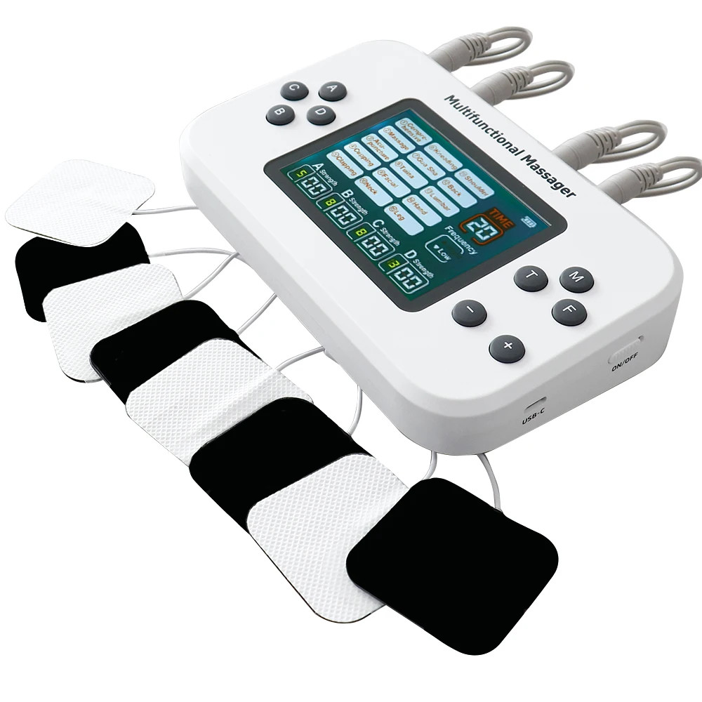 For EMS Pulse Muscle Stimulator Body Facial Massager Electric Relax Slimming