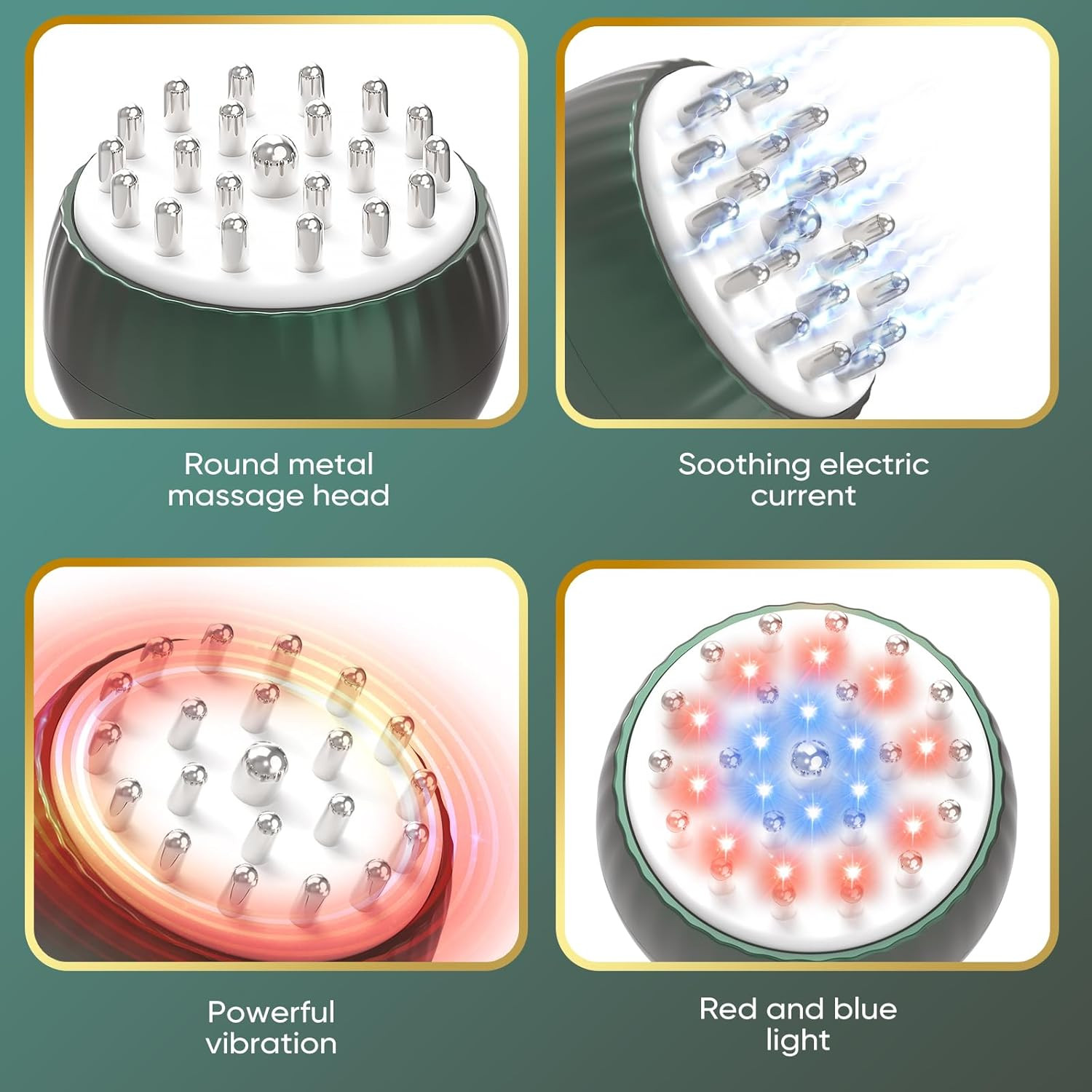 Lymphatic Drainage Massager 3-In-1 Microcurrent Heat Vibration Cellulite