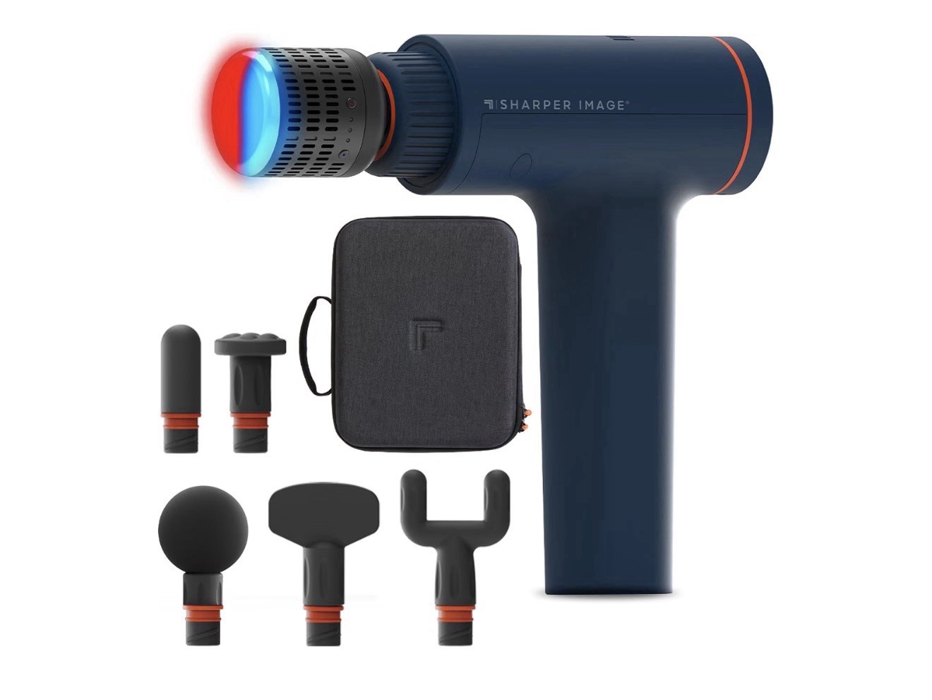 Sharper Image Powerboost Versa Hot + Cold Percussion Massager, 5 Speeds, 6 Nodes