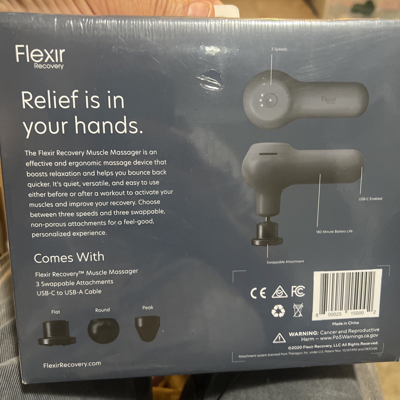 Flexir Recovery Modern Muscle Massage Gun Back Pain