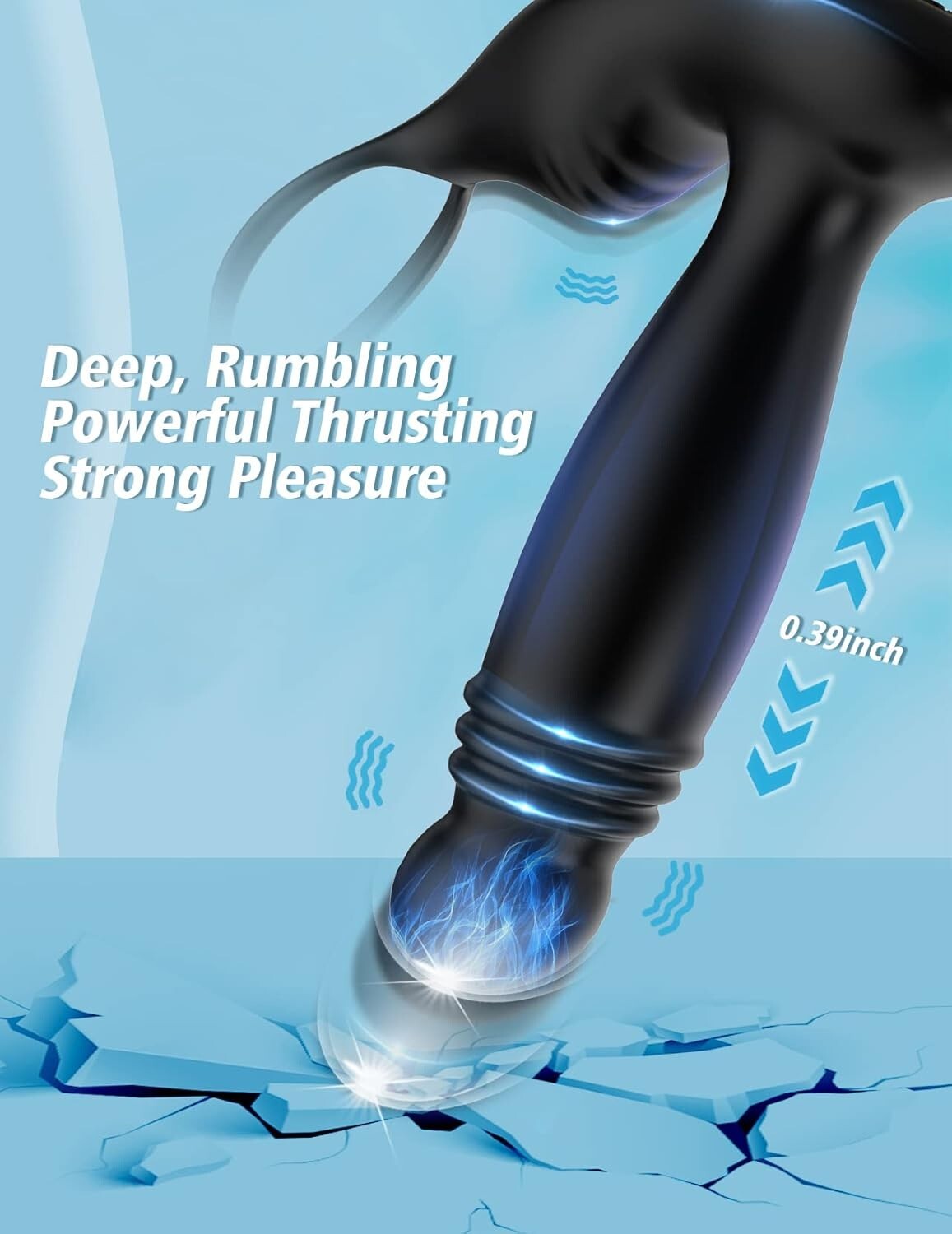 Remote Powerful Flapping Prostate Massager Dual Motor Male Waterproof Vibrators