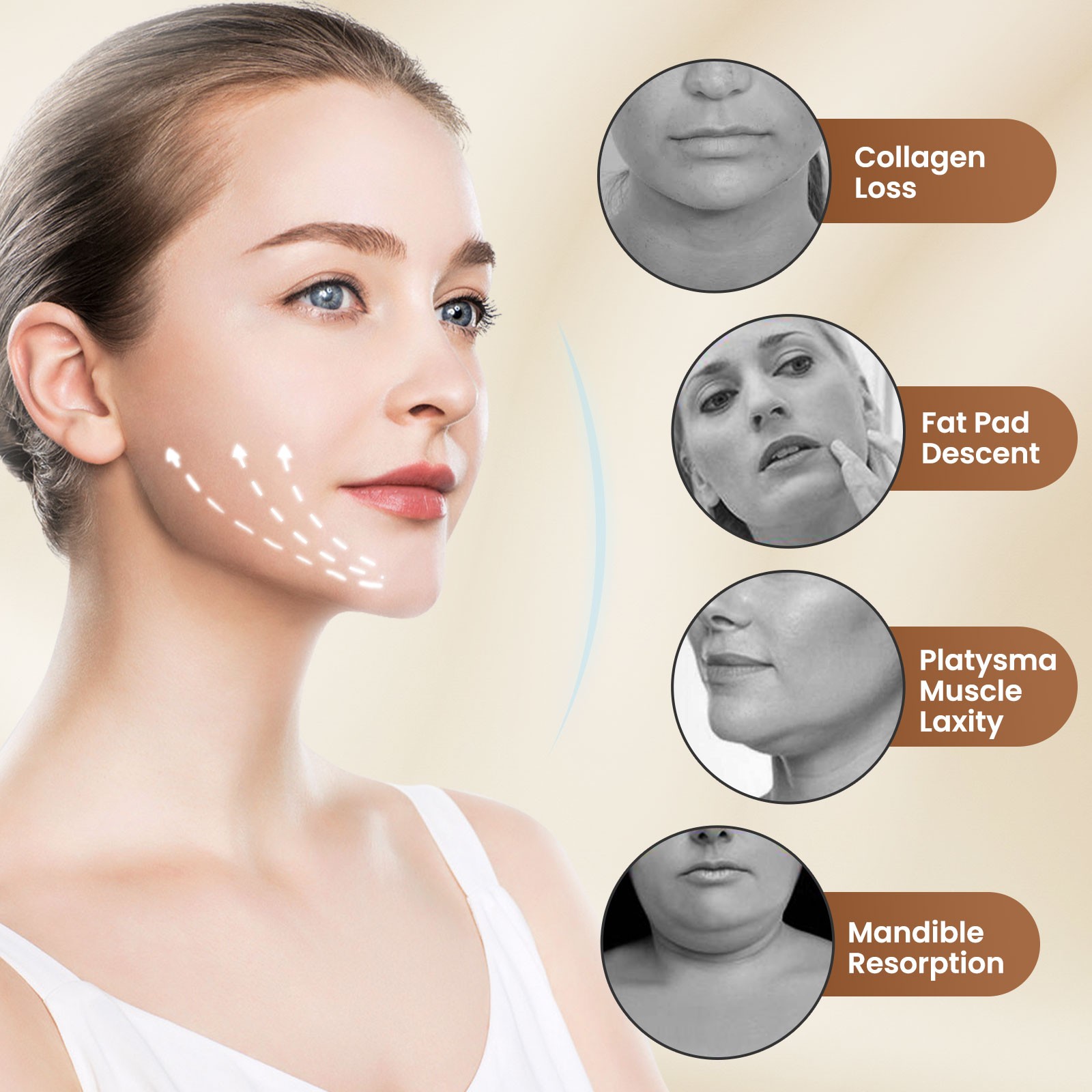 Electric V Face Lifting Device Photon Therapy Double Chin Remove Facial Massager