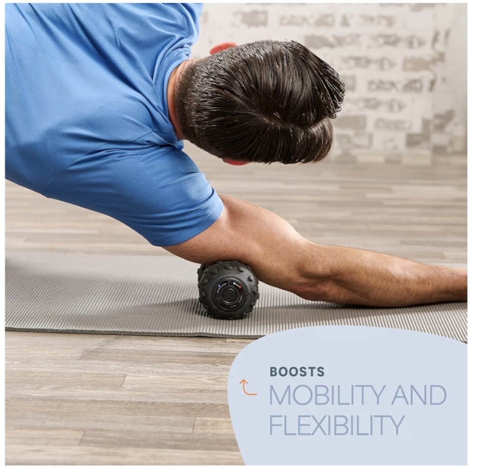 Lifepro 4-Speed Vibrating Massage Ball, Compact Foam Roller for Recovery