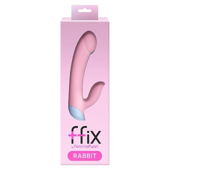 FemmeFunn FFIX Rabbit Dual-Stimulation with Vibration Modes Light Pink