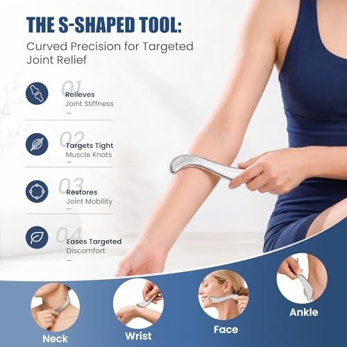 Stainless Steel Muscle Scraper Tool Guasha Physical Therapy Myofascial Release