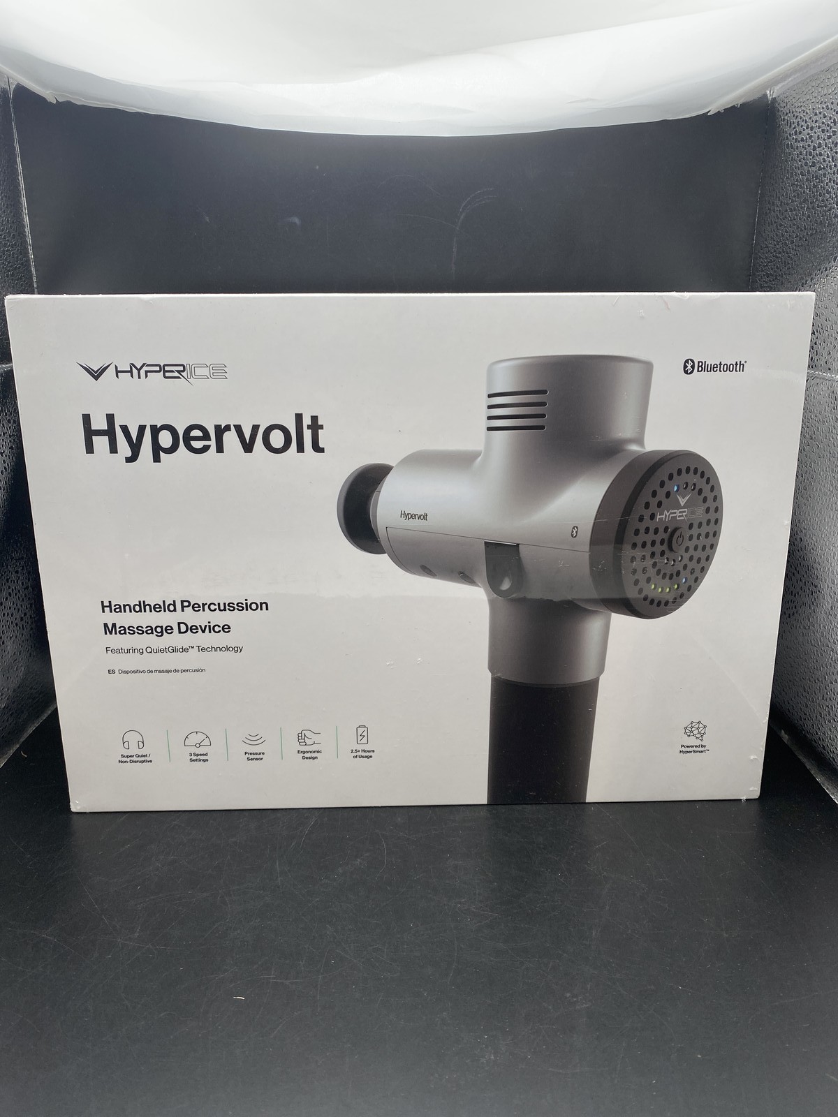 Hyperice Hypervolt Bluetooth Percussion Massage Device Silver