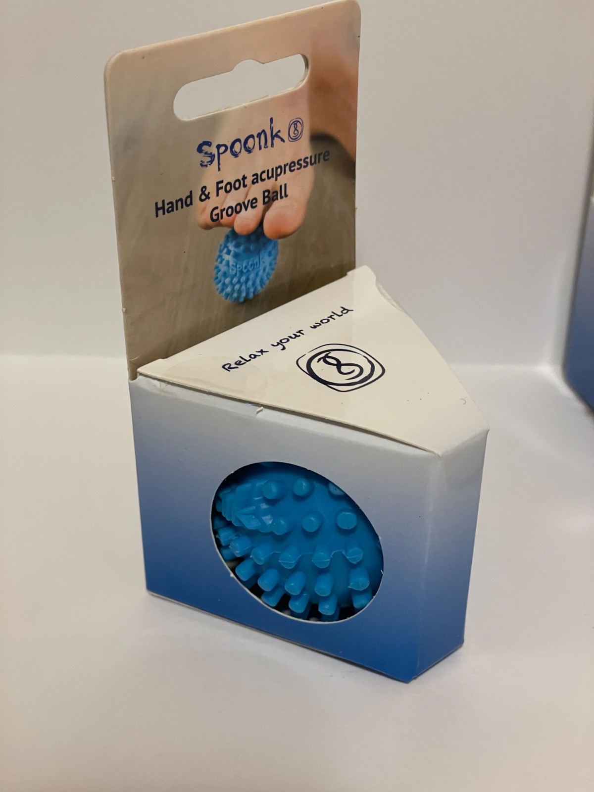 SPOONK MASSAGE GROOVE BALL SEALED NIB 3 PACK BLUE