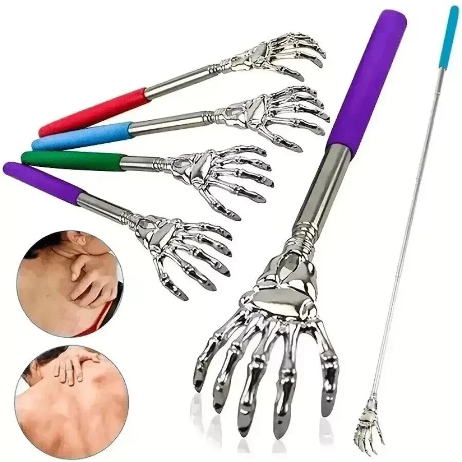 4X 23″ Plastic Hand Back Scratcher Massager Pick Itch Relief Long Reach Shoehorn