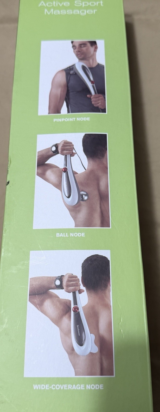Brookstone F-271 Active Sport 3 Head Handheld Massager