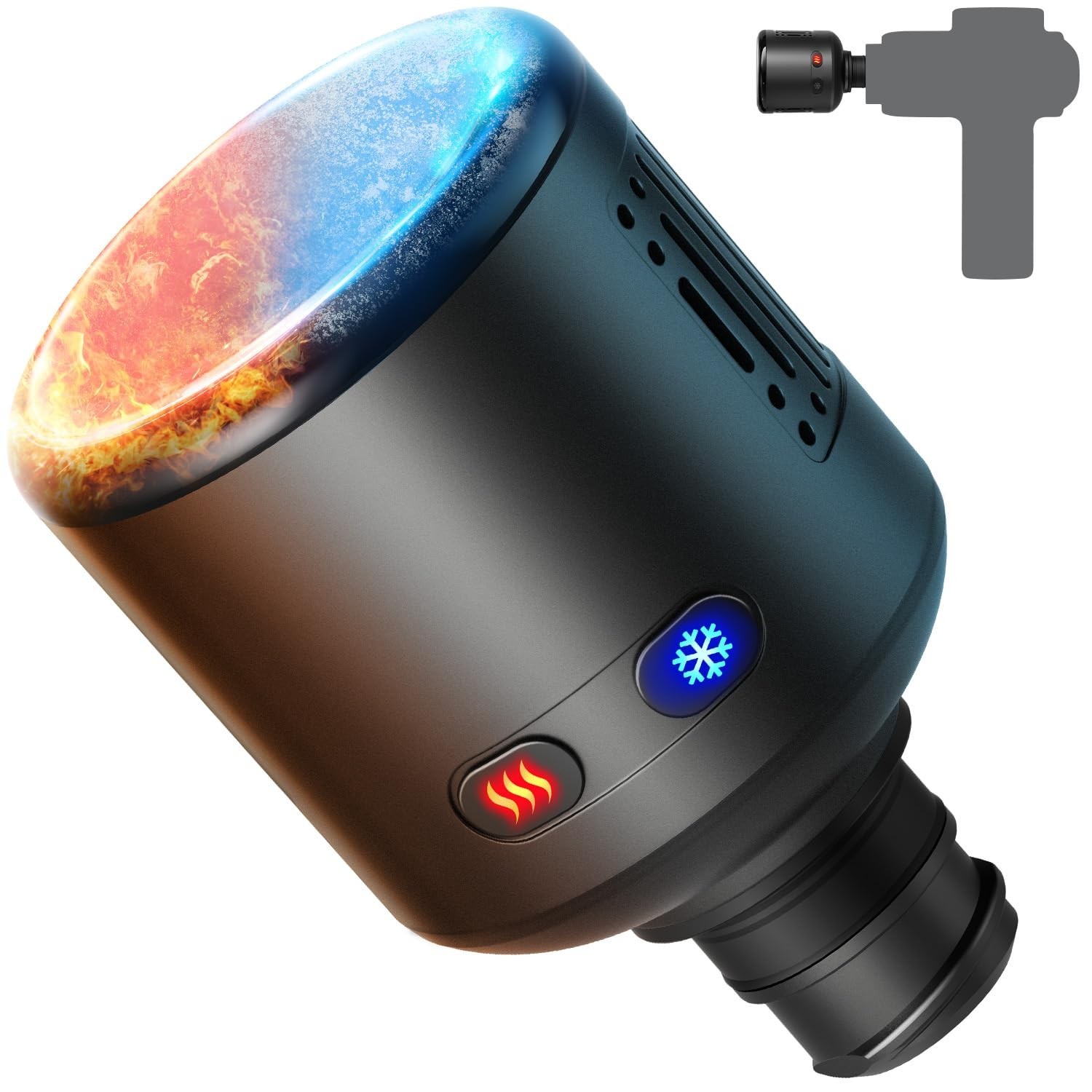 Massage Gun Head with Heat & Cool Percussion Muscle Massager Attachment