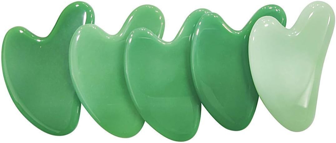 Gua Sha Jade Stone Gua Sha Massage Tool, Guasha Tool for Face and Body Skin Mass