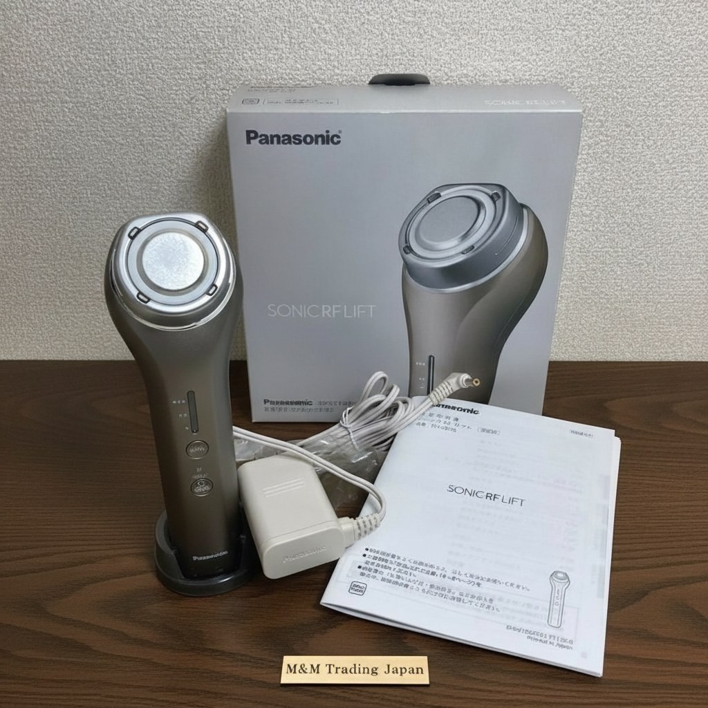 Panasonic EH-SR75-N Sonic Lift Care Facial Massager Gold Tone From Japan Tested
