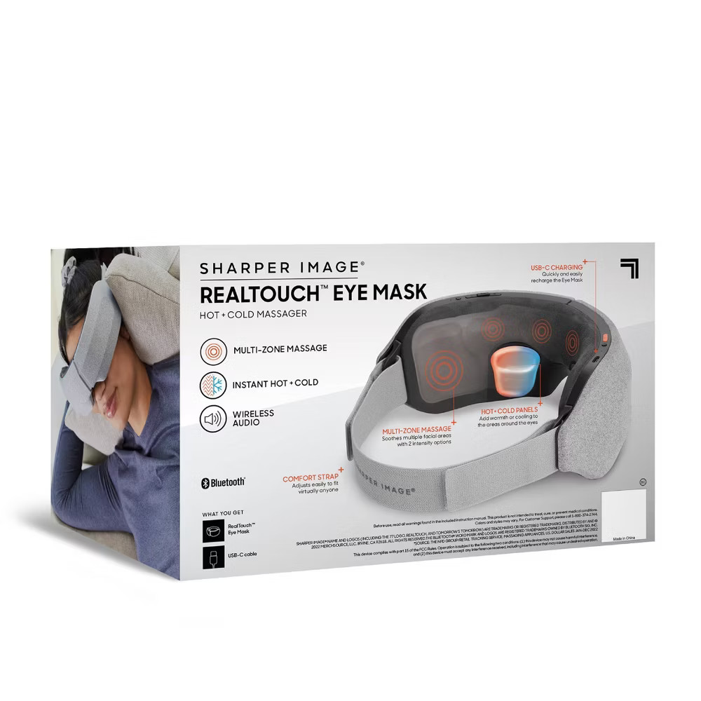 Sharper Image Eye Mask Electric Massage Body Wrap