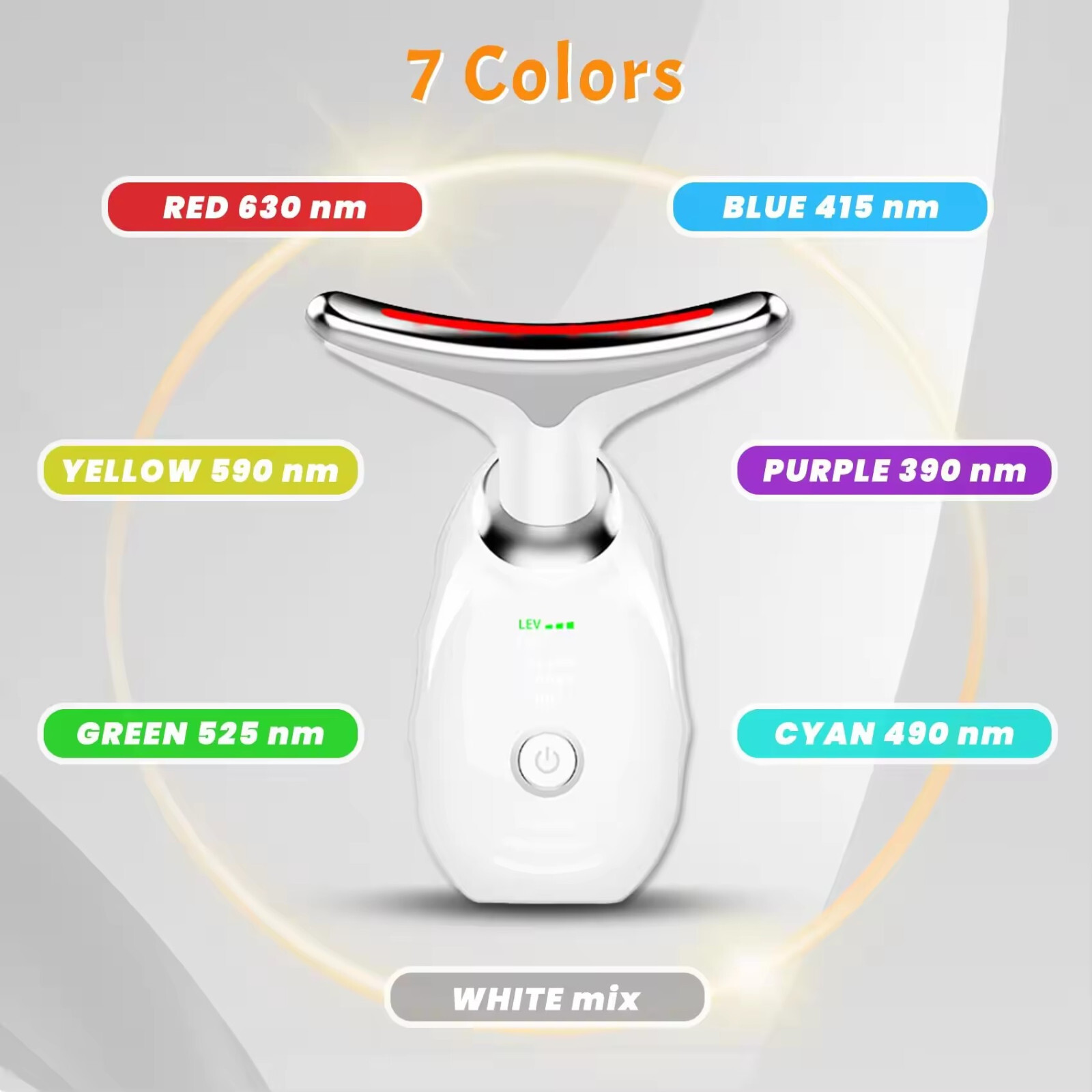7 in One Red Light Therapy Anti Aging Face Massager Electric Face Lift Device