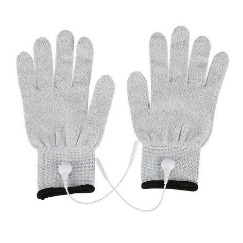 Silver Fiber Conductive Gloves for Rehabilitation Therapy Electrotherapy Gloves