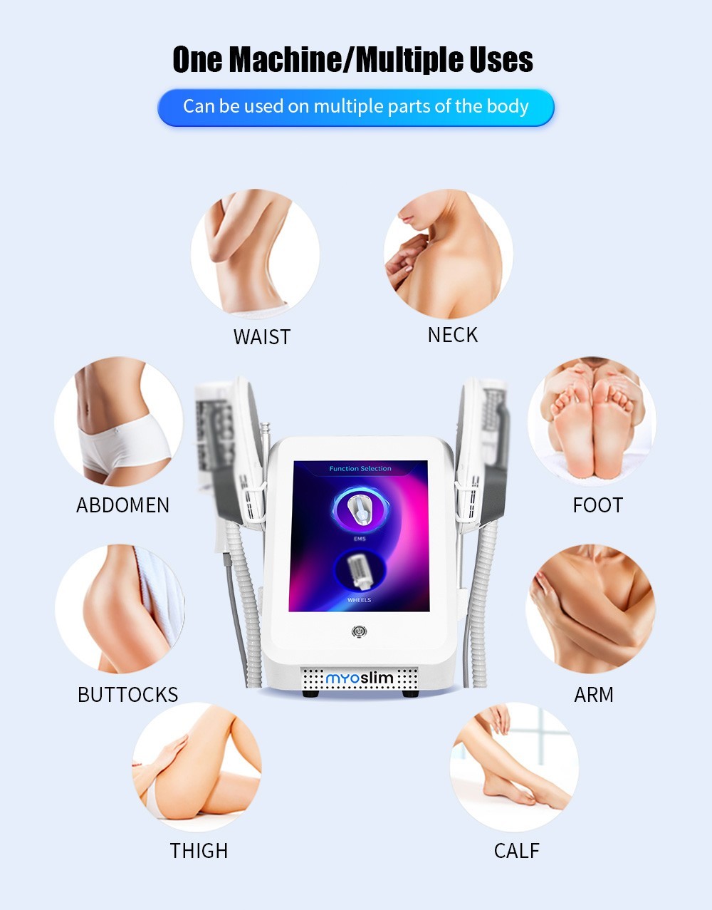 360° Inner Ball Roller Cellulite Removal Body shape Massage Skin Lifting Machine
