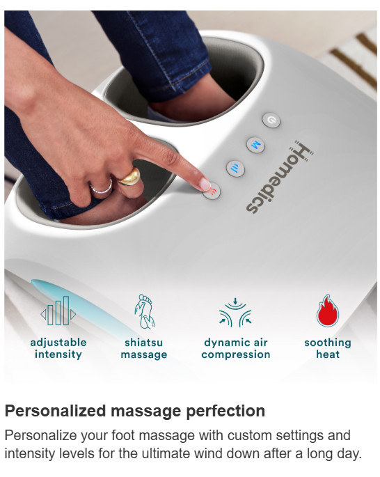 Homedics Shiatsu + Air 4.0 Foot Massager with Heat
