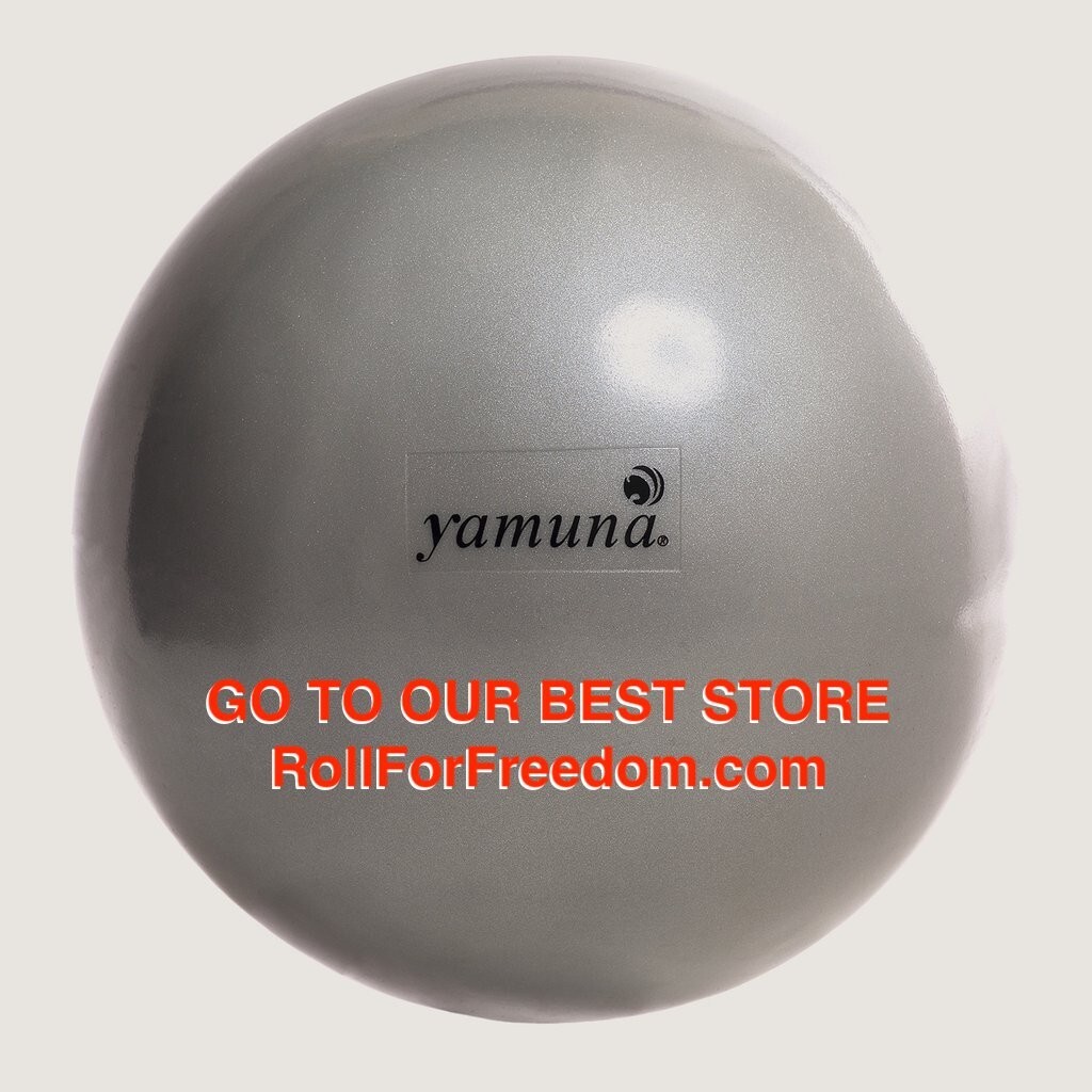 Yamuna Body Rolling Silver Ball and Black Balls and Yamuna Save Your Knees DVD