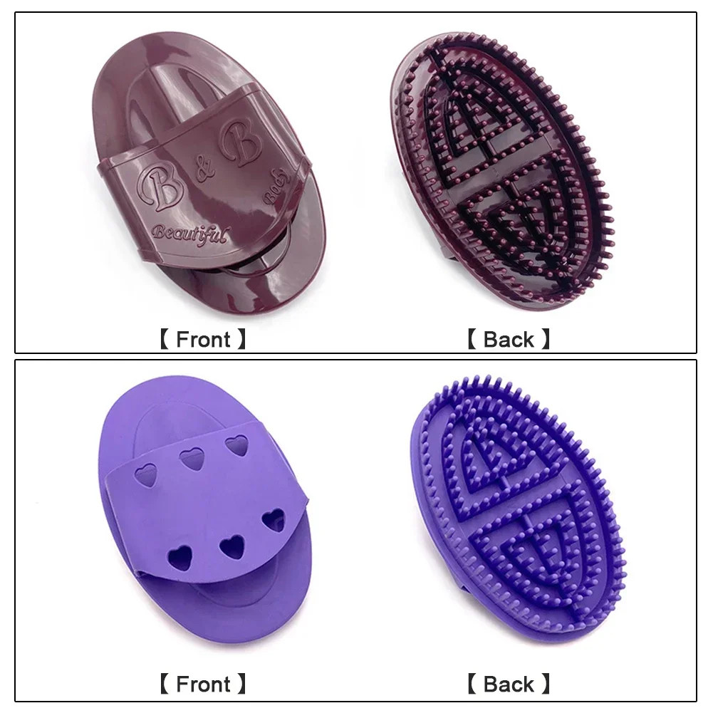 2Pcs Portable Body Massage Brush Meridians Brush Soft Cellulite Massage Comb