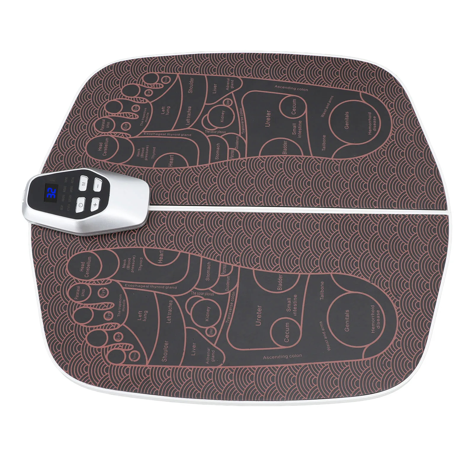 Intelligent EMS Foot Massager Pad Pulse Therapy Relieve Fatigue 8 Model 32 Level
