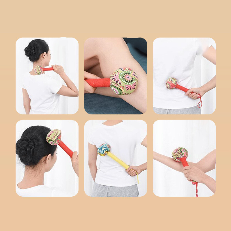 Wormwood Massage Hammer Herbal Filling Hammer Medicine Massager Health Care Tool