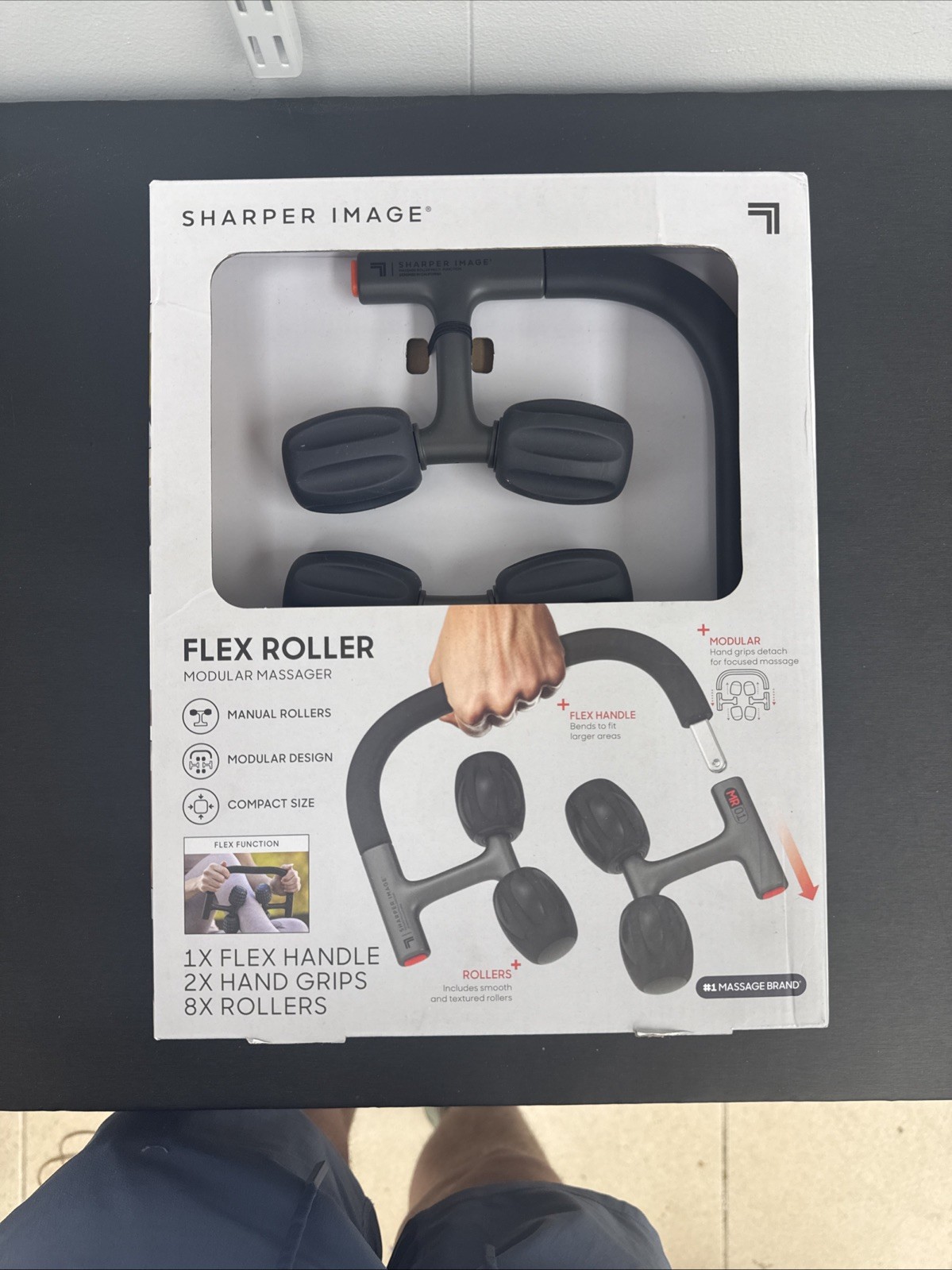 Sharper Image Flex Roller Modular Full Body Manual Massager