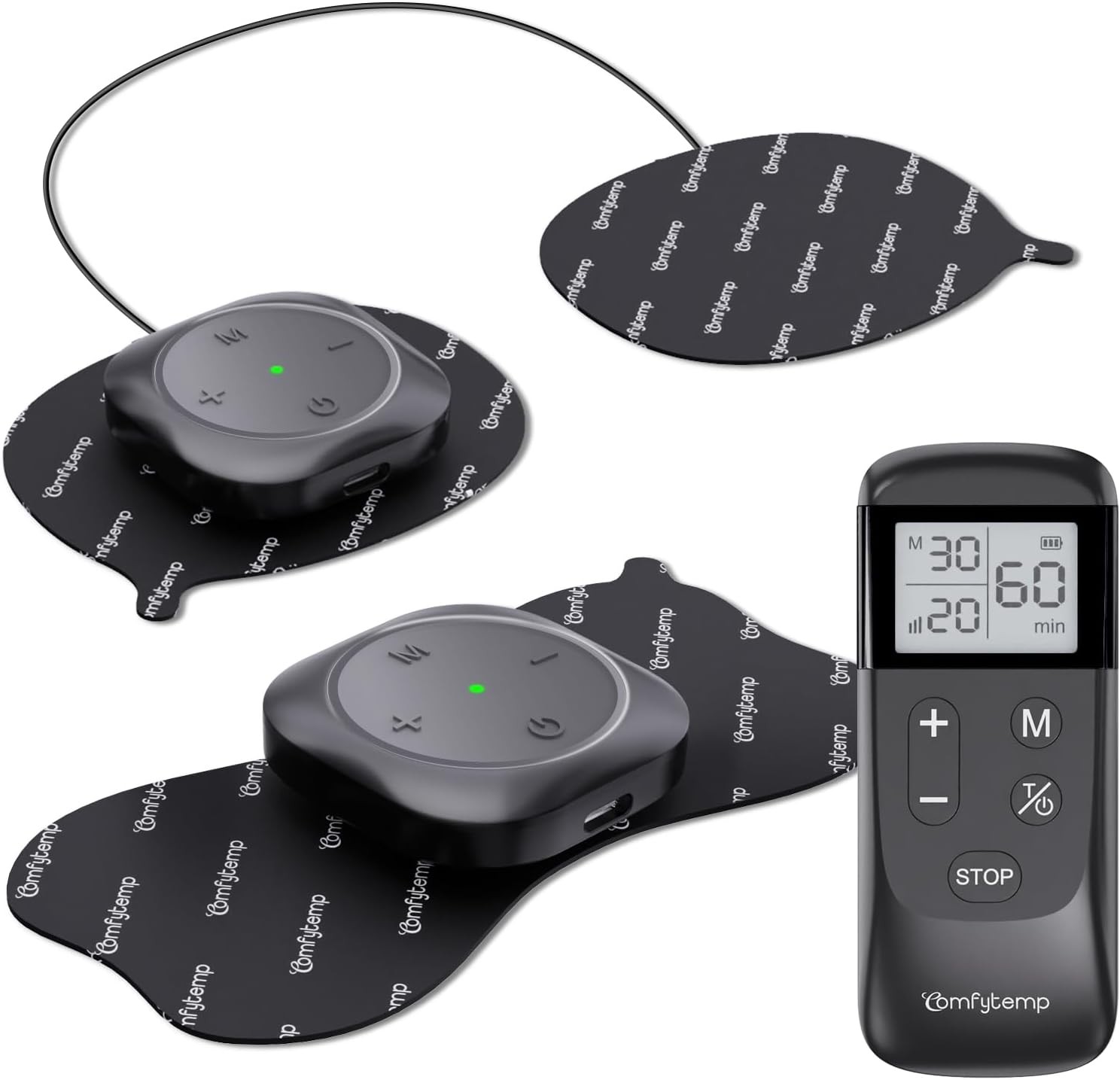 Wireless TENS Unit 30 Modes Muscle Stimulator W/ Remote Pain Relief Rechargeable