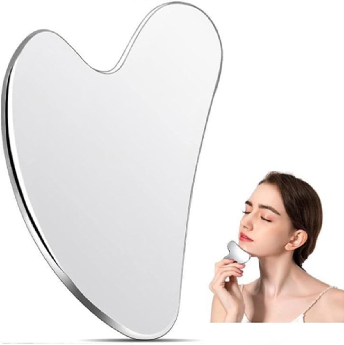 Stainless Steel Gua Sha Facial Tools Guasha for Face Metal Gua Sha Tighten Skin