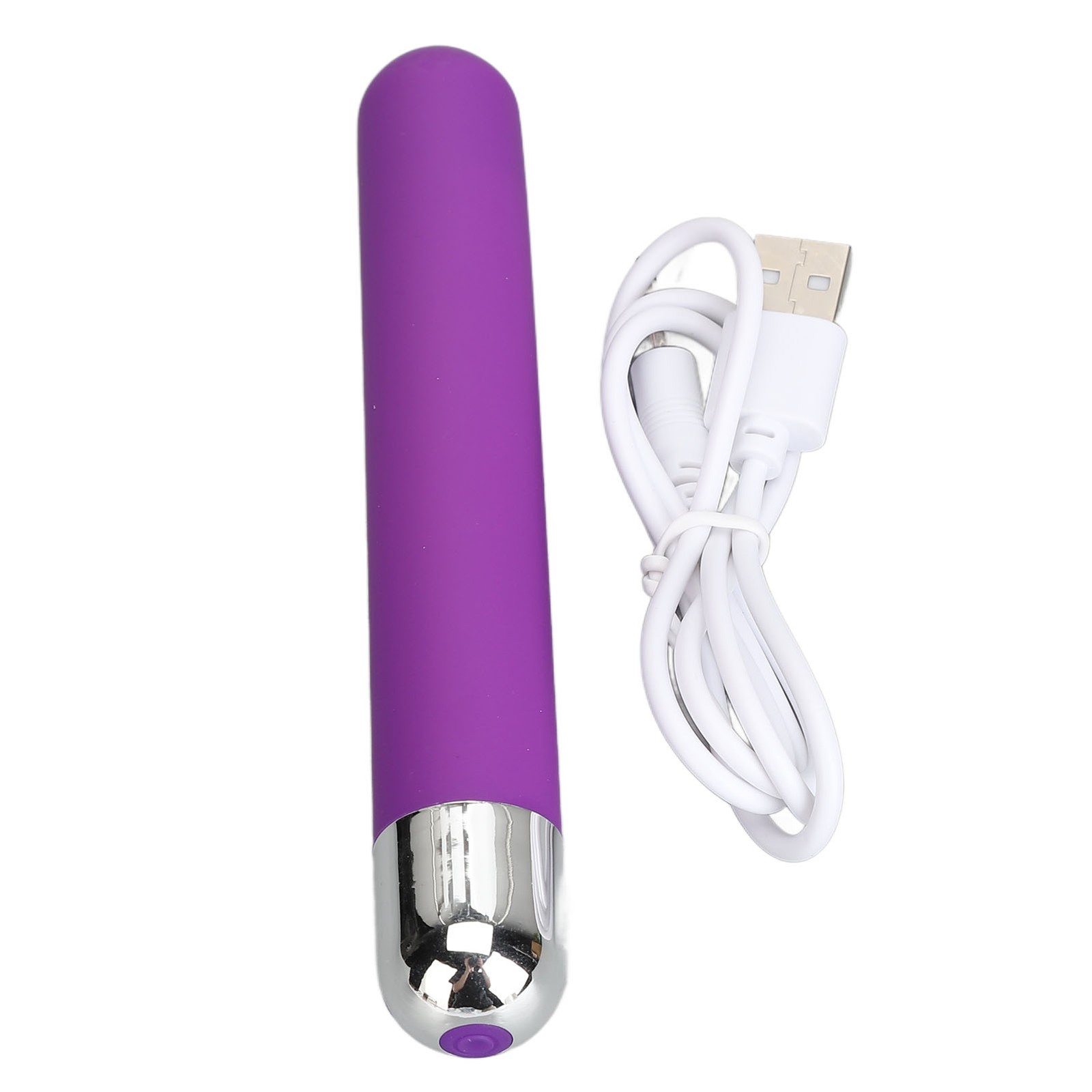 Handheld Massager Wand Rechargeable Reduce Relax Muscles Pain Deep Tissue Purple