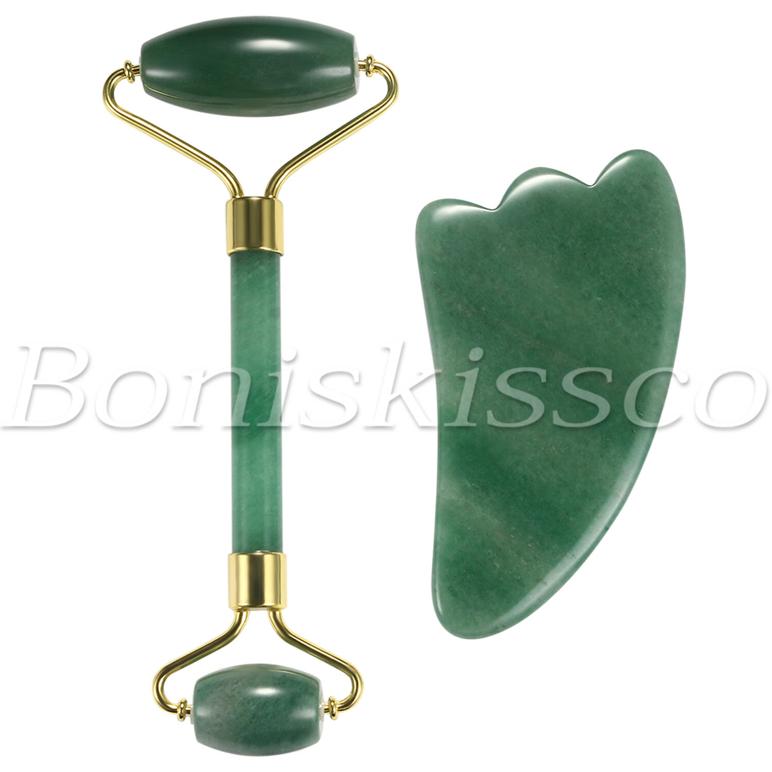 Natural Jade Guasha Facial Massage Jade Roller Face Body Massager Beauty Tools