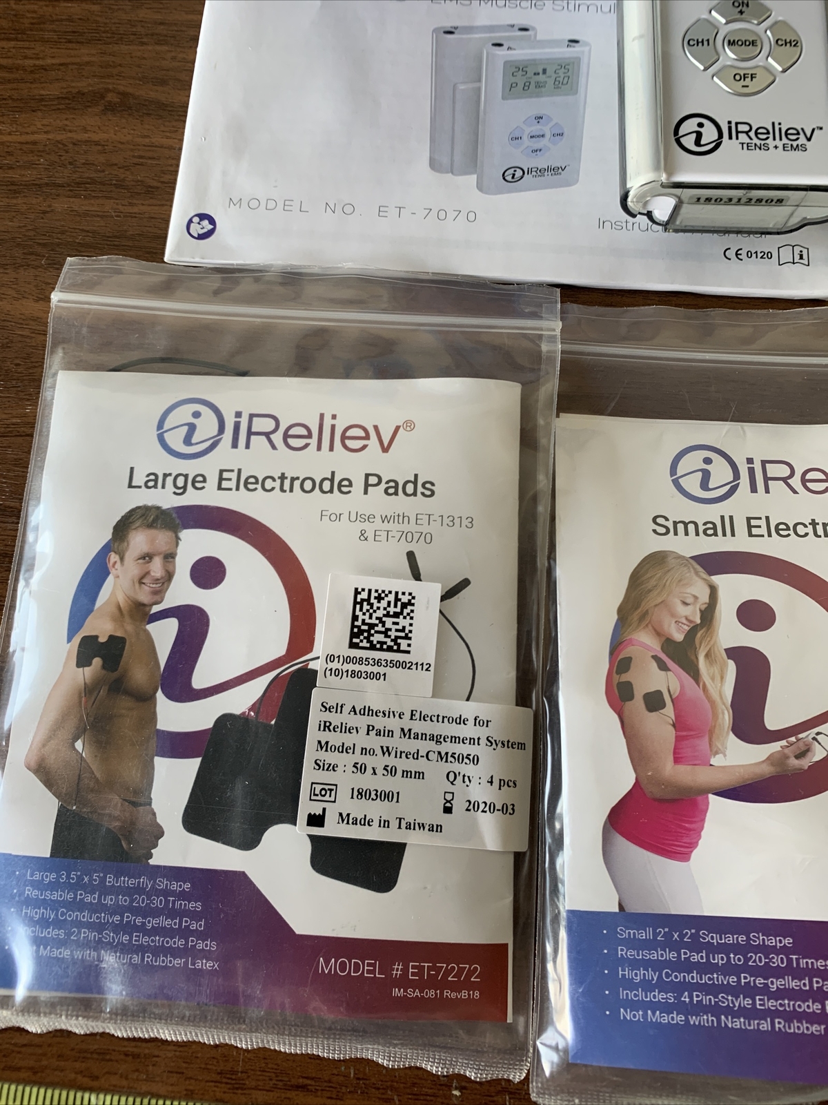 iReliev Wired Pain Relief System Tens Device – Model ET-7070 DD