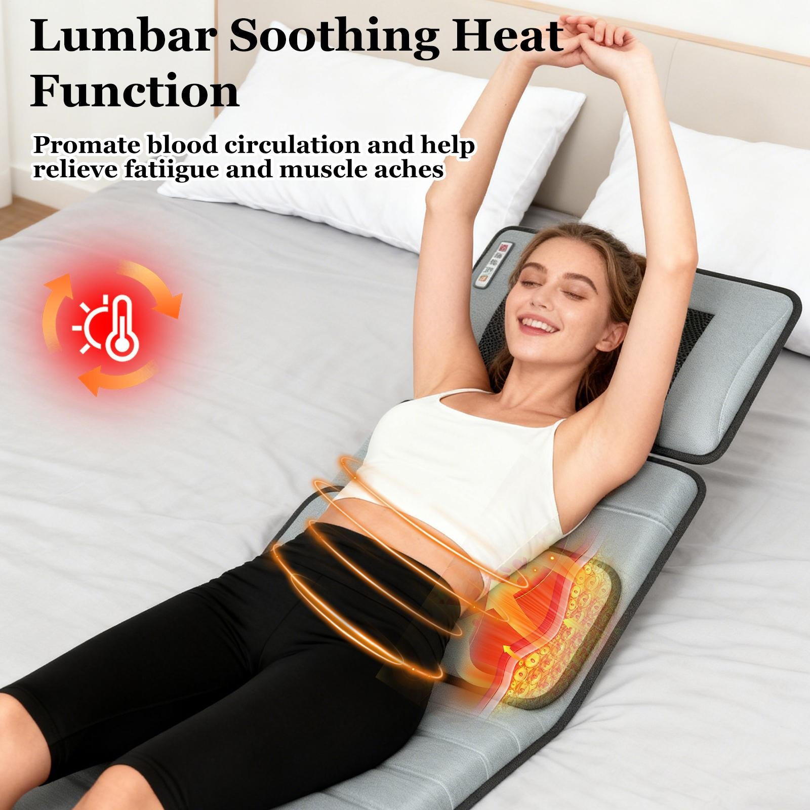 Massage Pad Full Body Bed Massager for Whole Body Relaxation Bed Massager