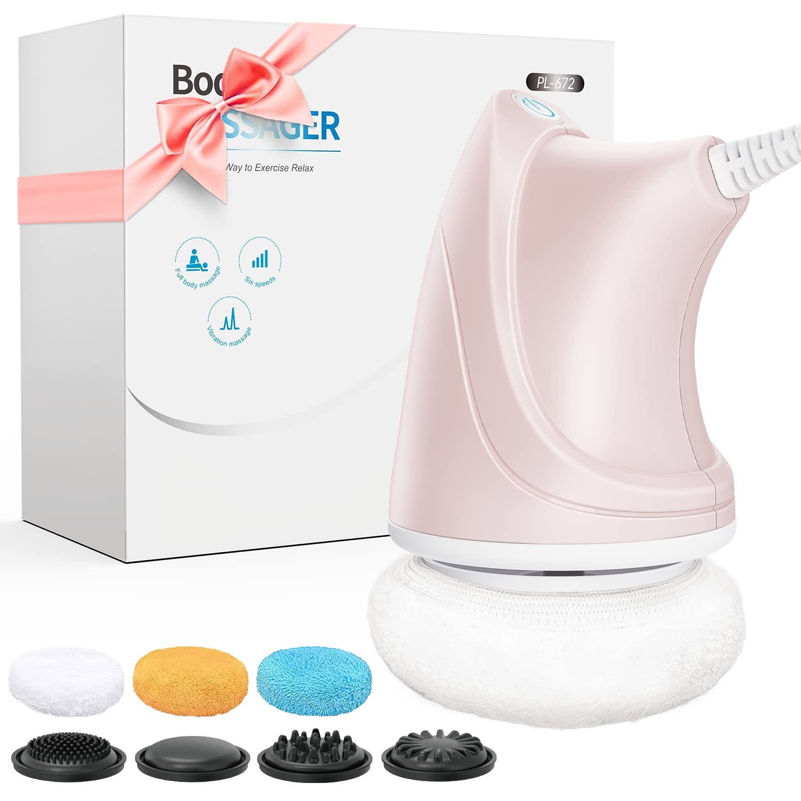 Qusado Body Sculpting Machine Cellulite Massager 3 Washable Pads and 4 Heads