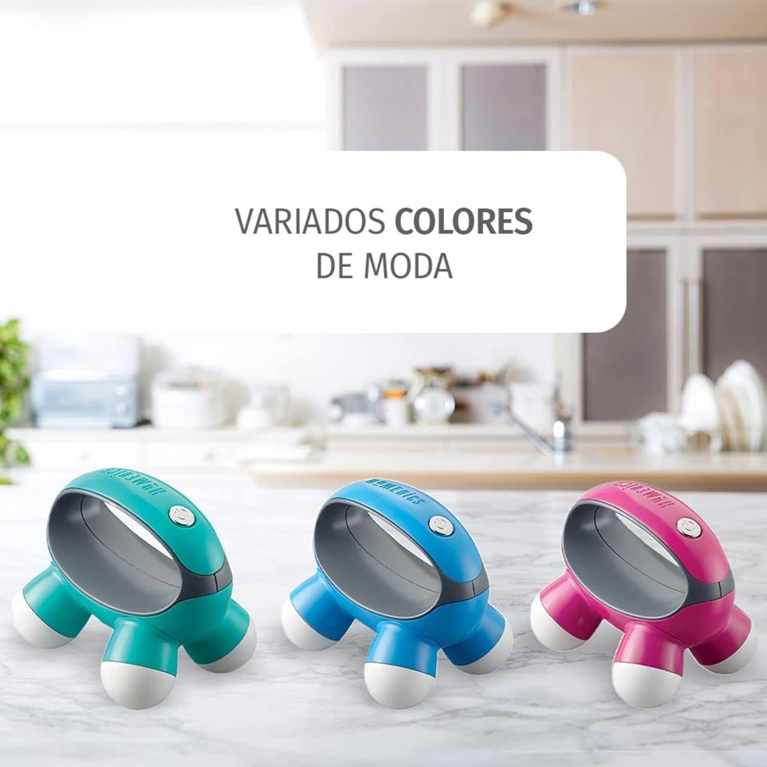 Quatro Mini Hand-Held Massager – Lightweight, Battery Operated Vibration Therapy