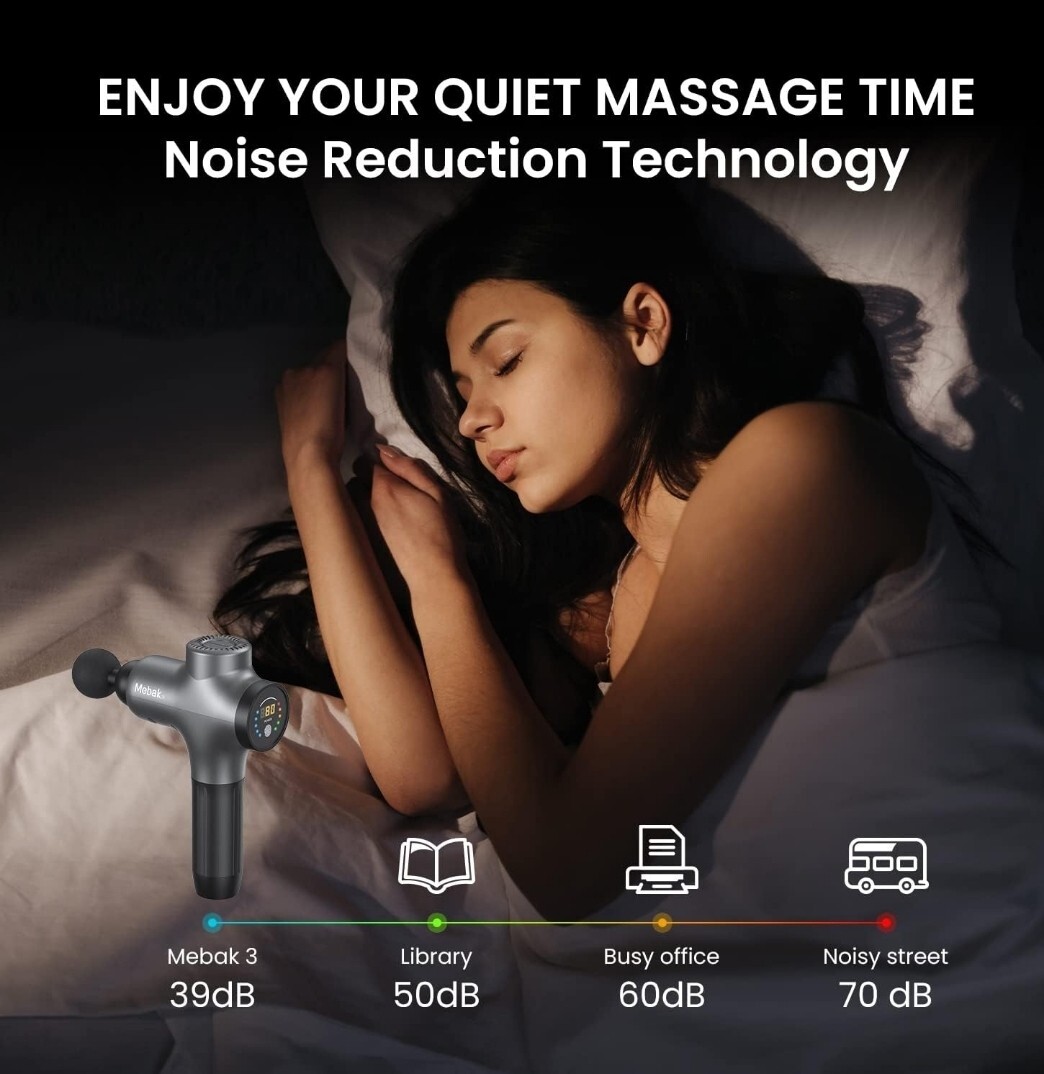 2025 Professional Cordless Massage Gun – Black – HOT SALE