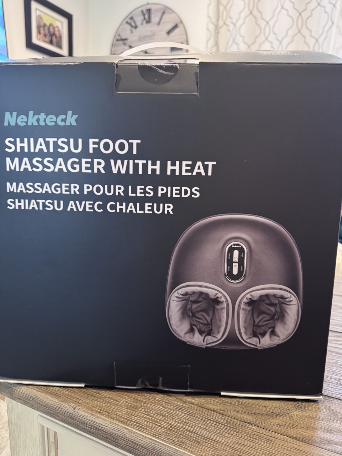 Nekteck Shiatsu Foot Massager Machine – Black (NK-FM-0301-GY-SP)