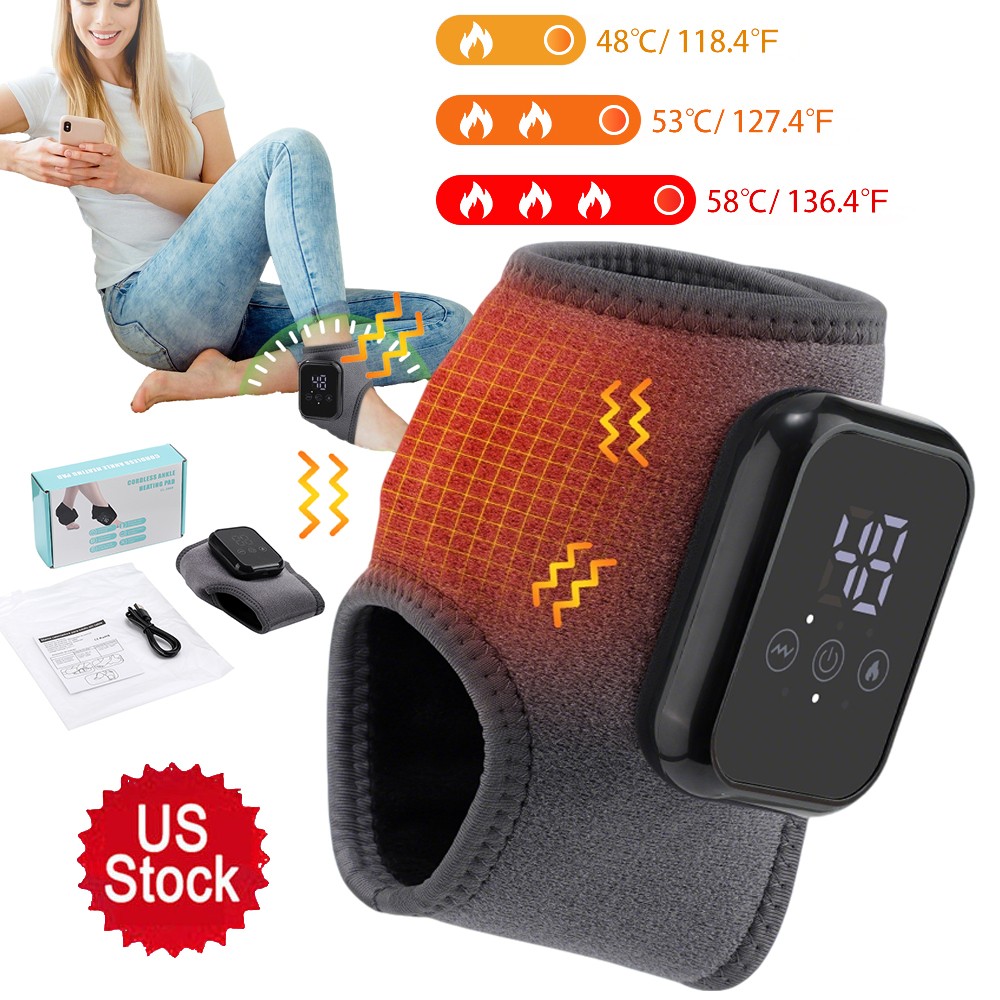 Electric Foot Ankle Massager Pain Relief 3 Heat Levels, 3 Vibration Modes Gift