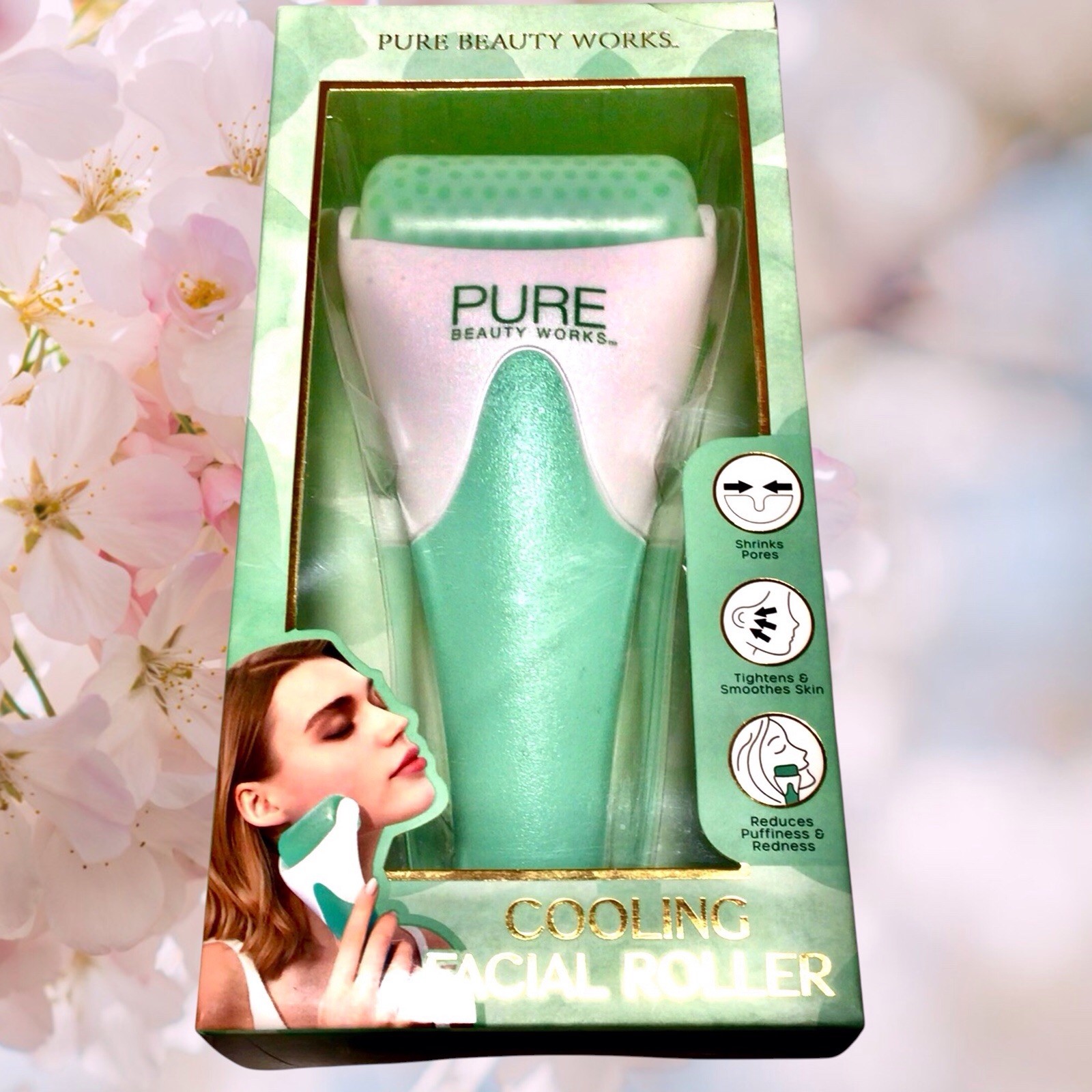 PURE BEAUTY WORKS Cooling Facial Roller SEALED BRAND NEW IN BOX 8.99 !
