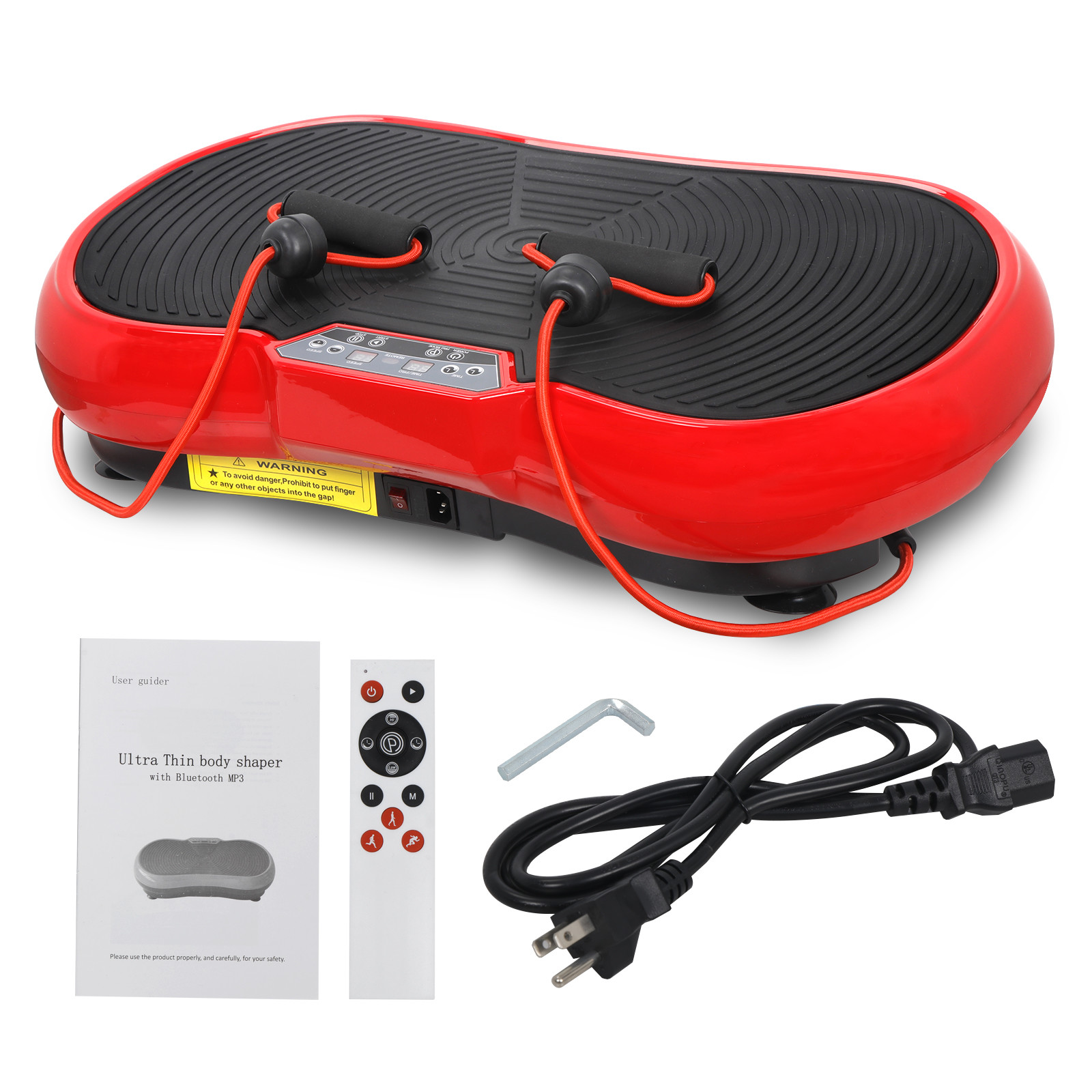 Whole Body Vibration Machine Exercise Platform Training Fitness W/Bluetooth Red
