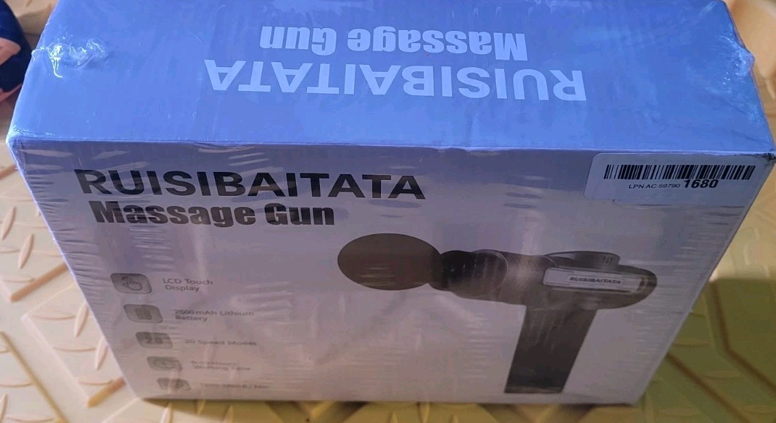 RUISIBAITATA Massage Gun Deep Tissue Percussion Massager 20 Speed LCD New