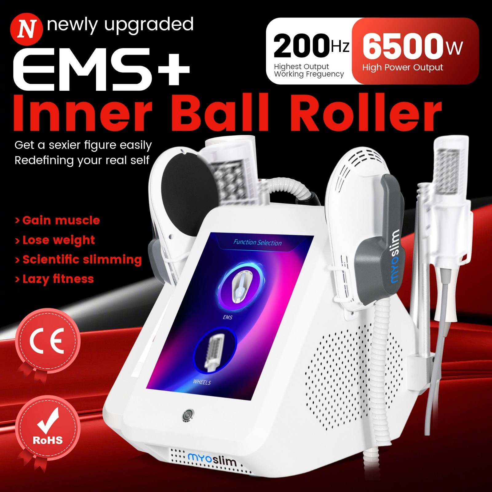 4 in1 Inner Ball Roller Machine Skin Lifting Body Massage Sculpting Muscle Devic