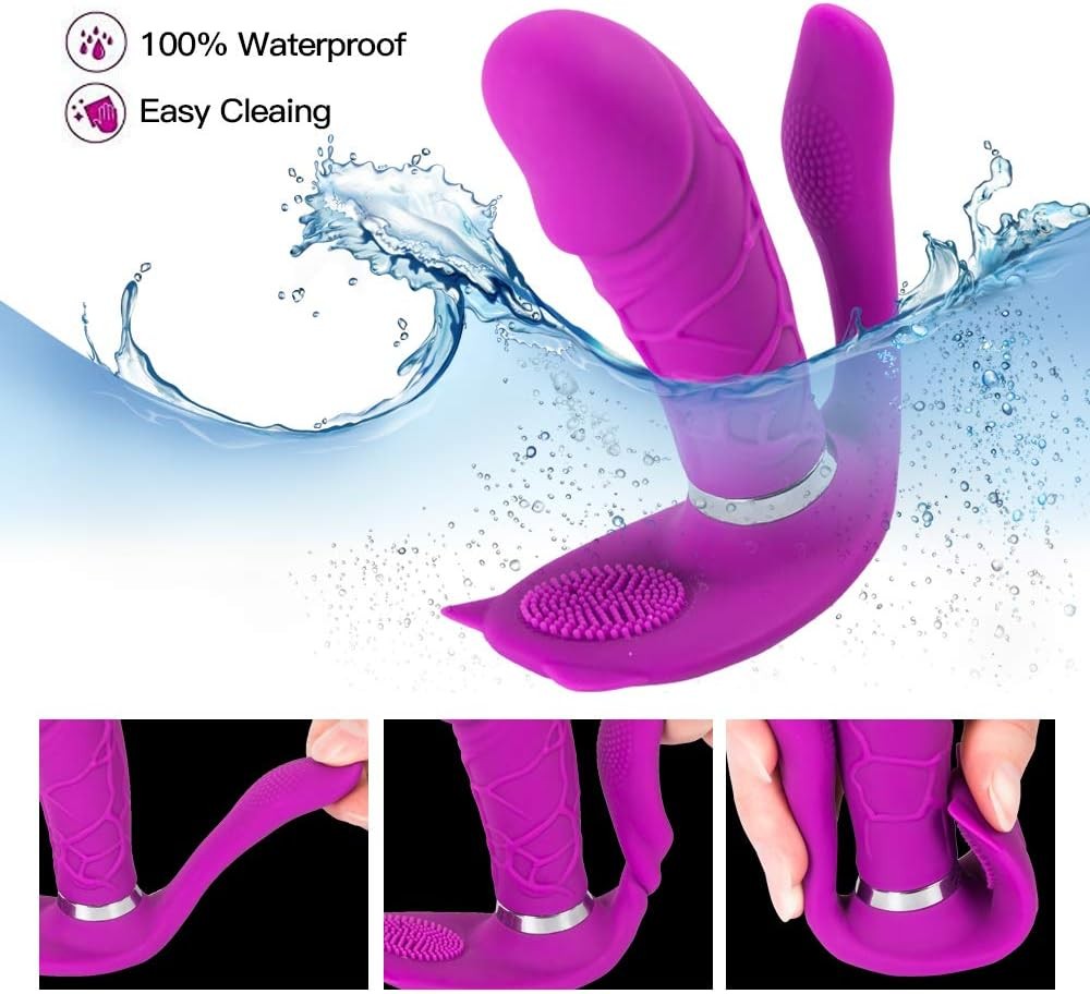 Adult Toy for Women Pleasure Licking Wearable Vibrator Smooth Flexible Silicone