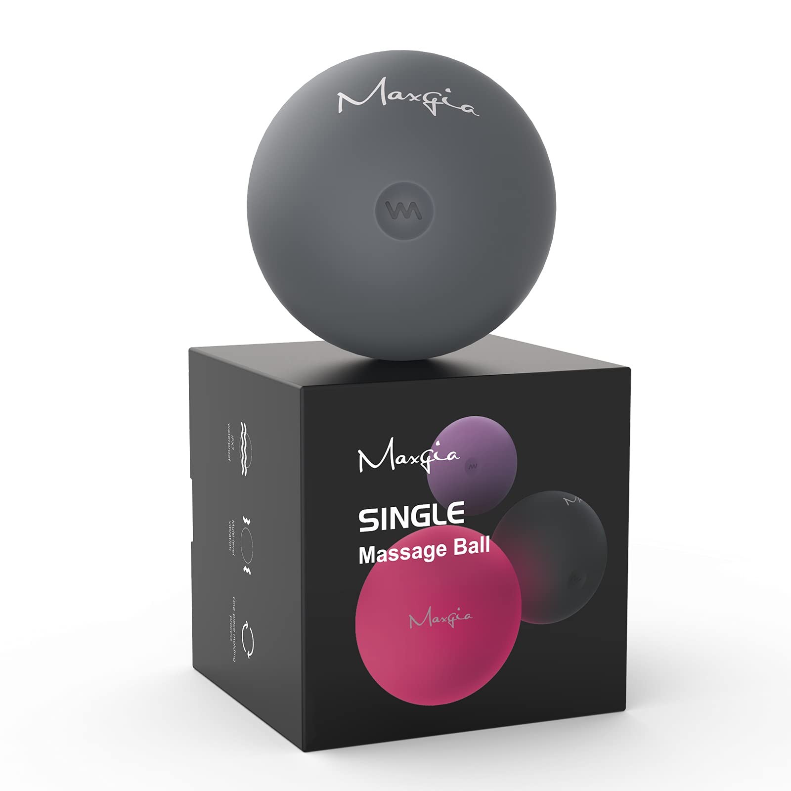 3″ Single Massage Ball, 5 Speeds Vibrating Massage Ball Roller for Trigger Po…