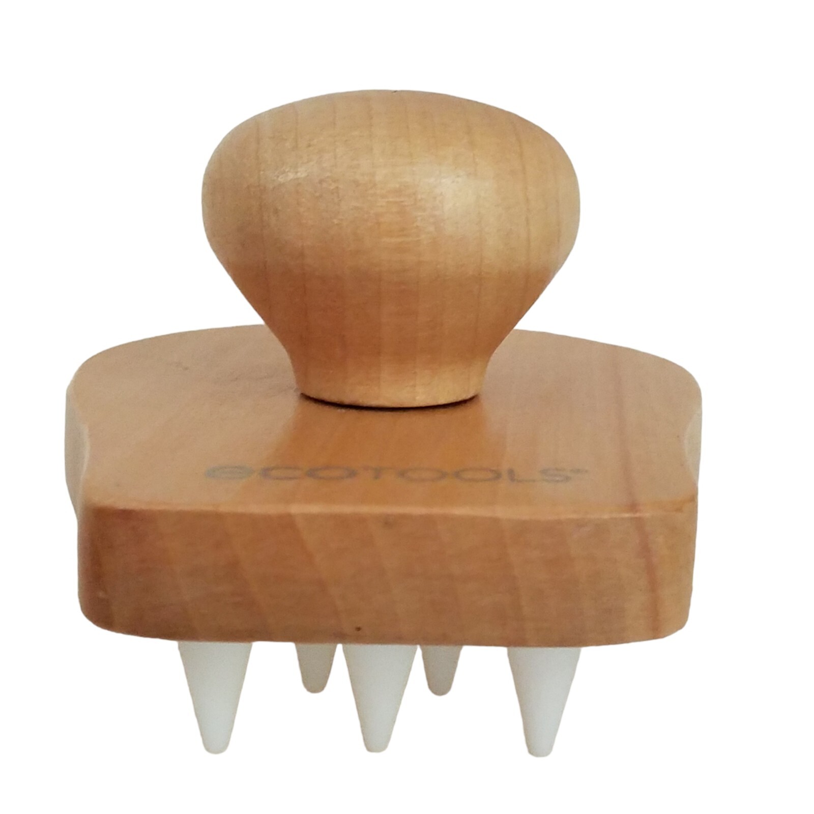 EcoTools Stimulating Scalp Massager for Head Hair Handheld Bamboo Wooden Handle